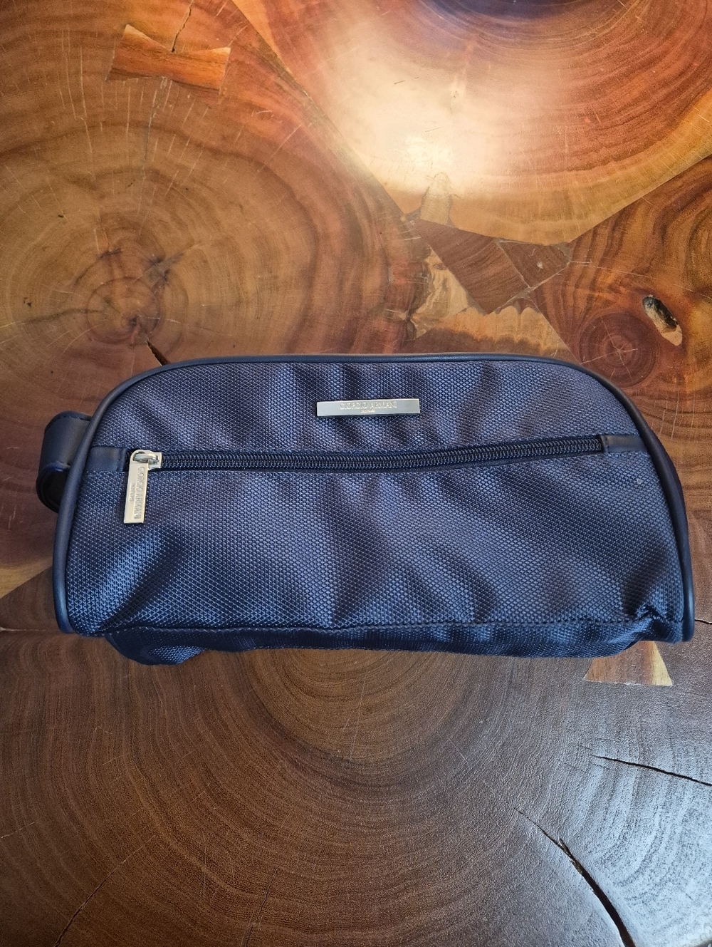 Georgio Armani Parfums Toiletry Travel Bag Navy Blue